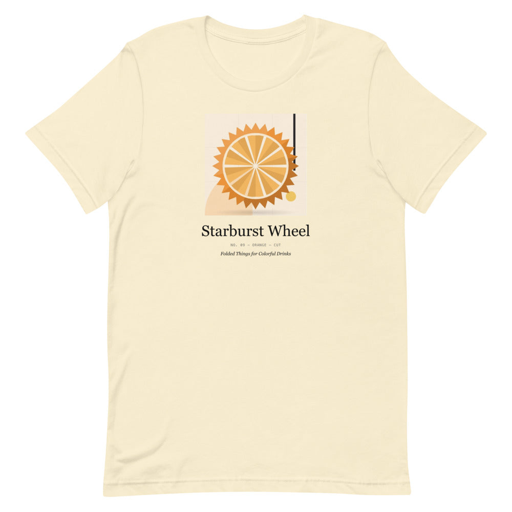 Printful mockup: Starburst Wheel · T-shirt (2)