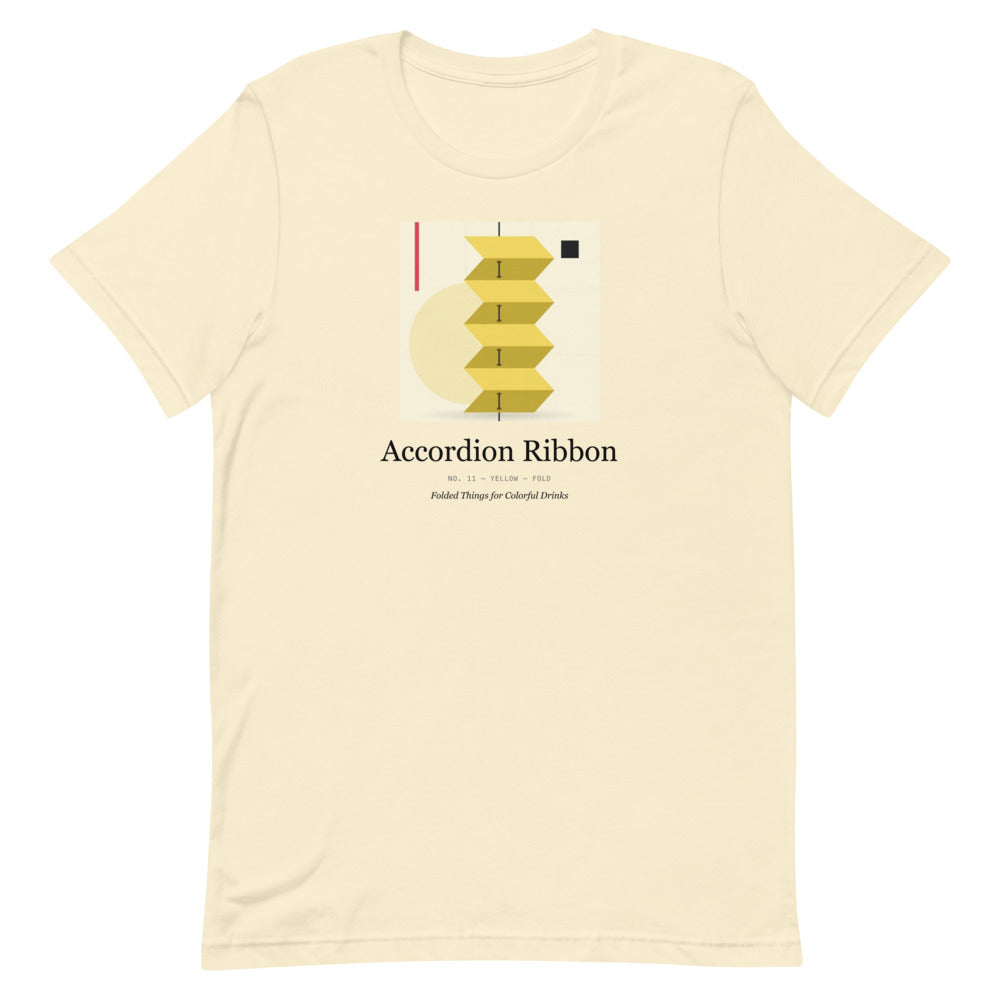 Printful mockup: Accordion Ribbon · T-shirt (2)