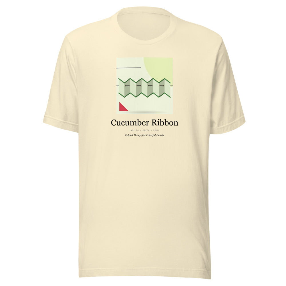 Printful mockup: Cucumber Ribbon · T-shirt