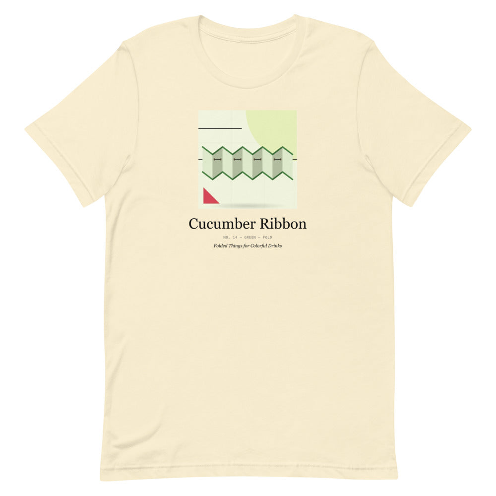 Printful mockup: Cucumber Ribbon · T-shirt (2)