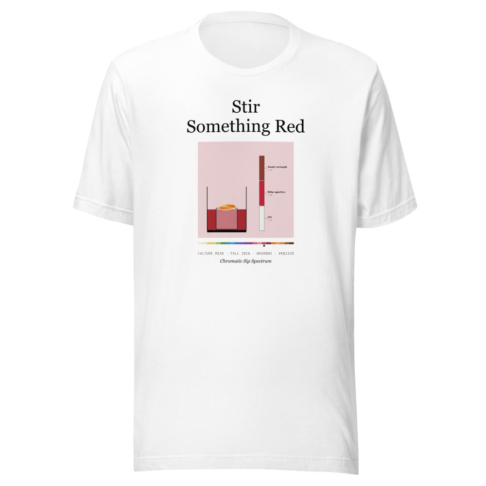 Printful mockup: Stir Something Red · T-shirt (4)