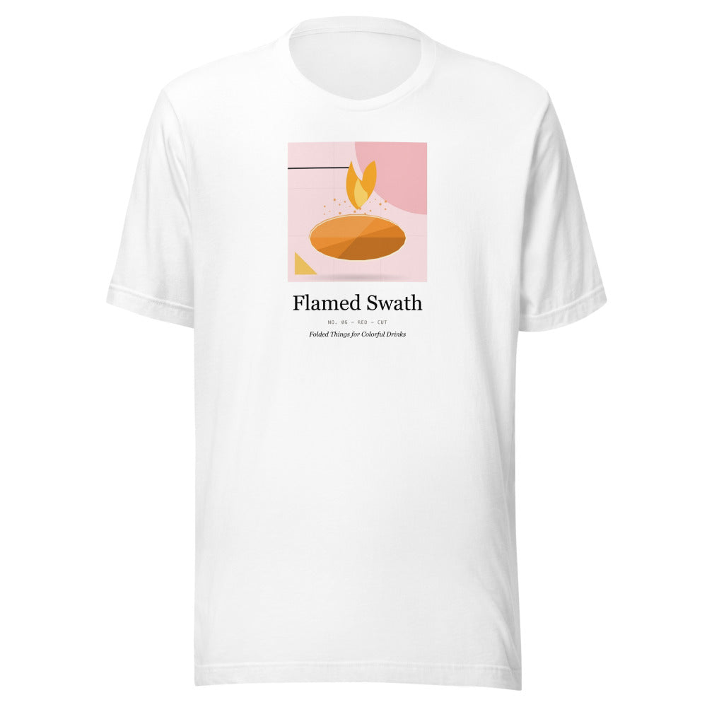 Printful mockup: Flamed Swath · T-shirt (4)