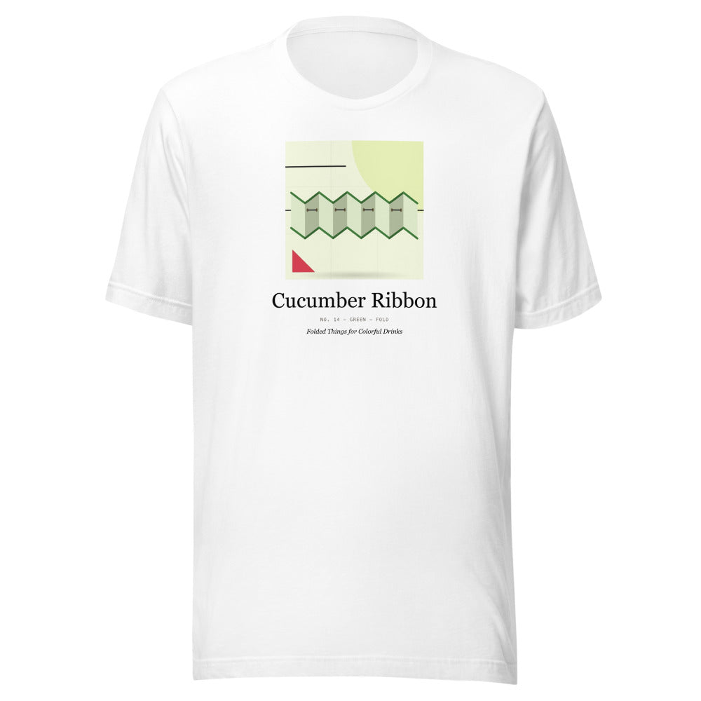 Printful mockup: Cucumber Ribbon · T-shirt (4)