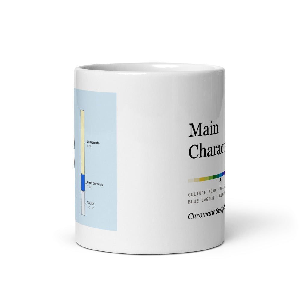 Printful mockup: Main Character Blue · Mug (3)