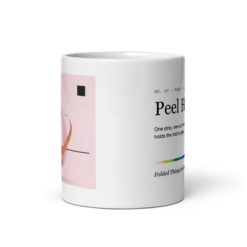 Printful mockup: Peel Heart · Mug (3)