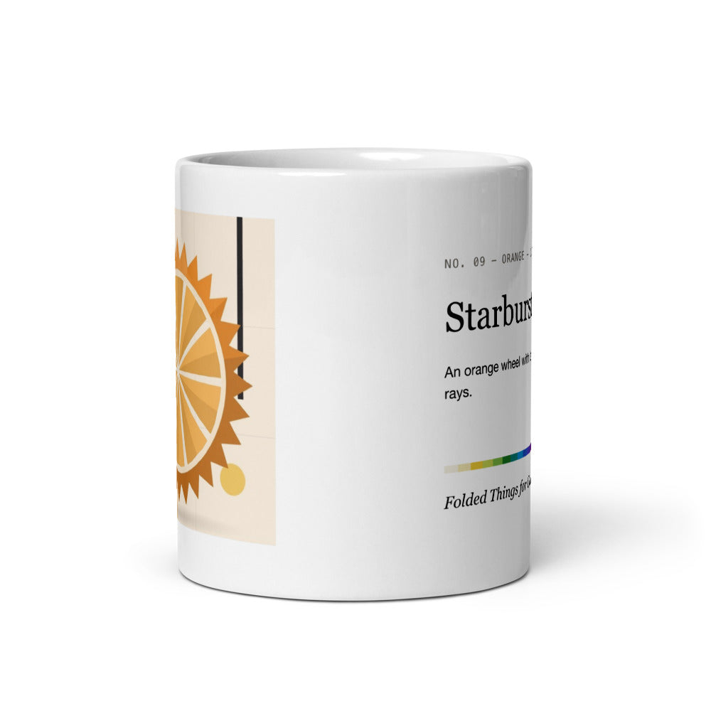 Printful mockup: Starburst Wheel · Mug (3)