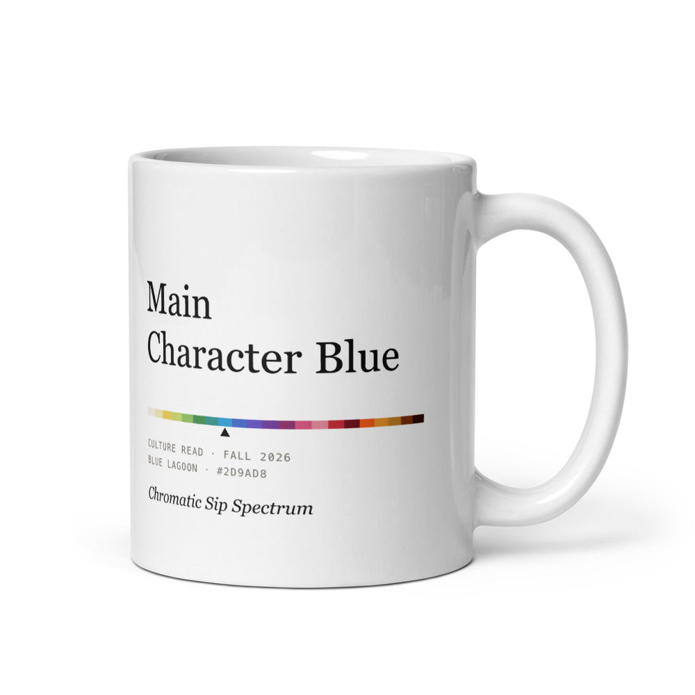 Printful mockup: Main Character Blue · Mug