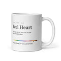 Printful mockup: Peel Heart · Mug