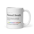 Printful mockup: Flamed Swath · Mug