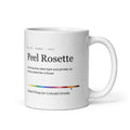 Printful mockup: Peel Rosette · Mug