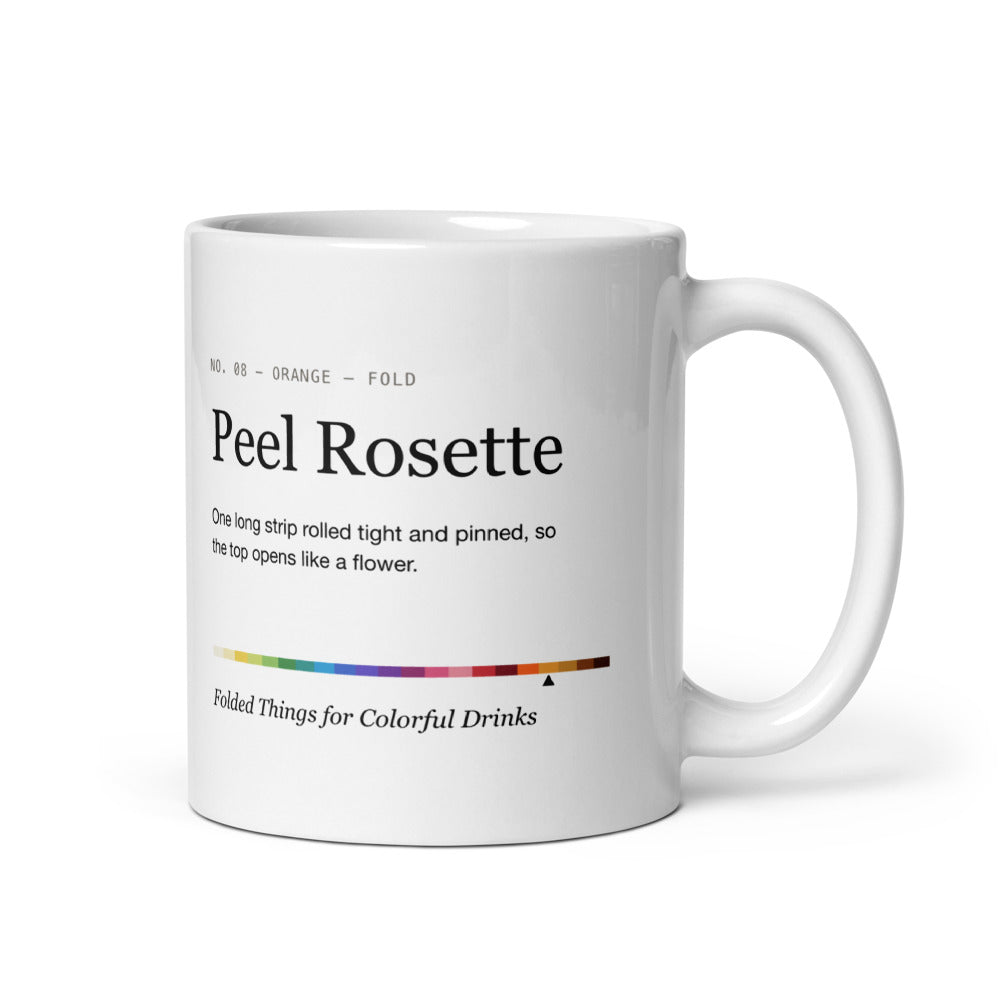 Printful mockup: Peel Rosette · Mug