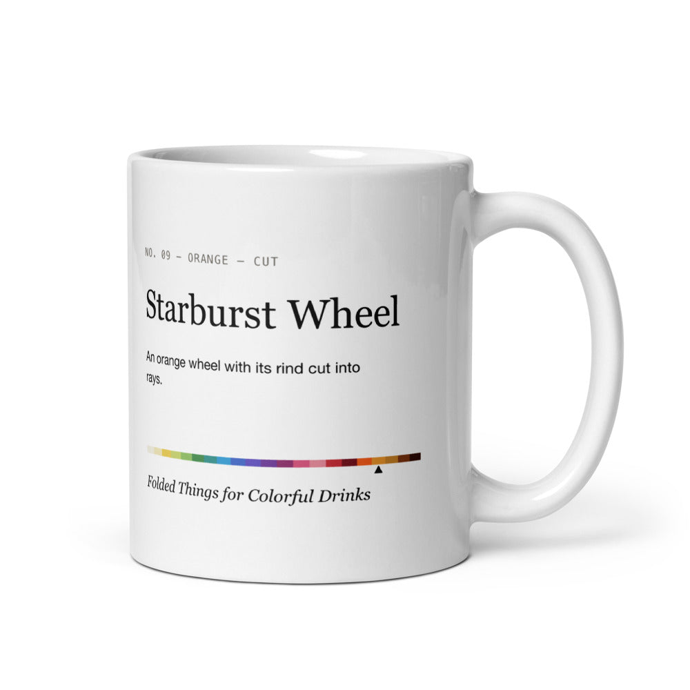 Printful mockup: Starburst Wheel · Mug