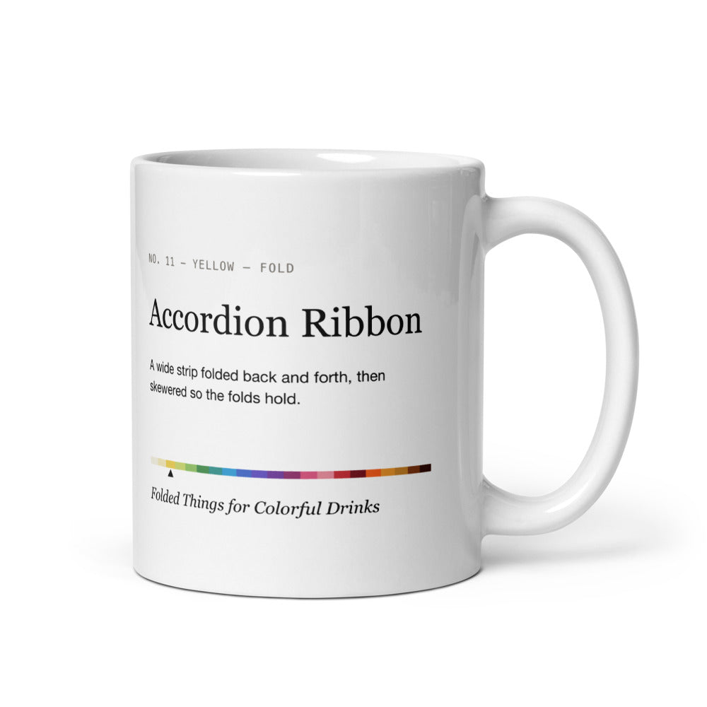 Printful mockup: Accordion Ribbon · Mug