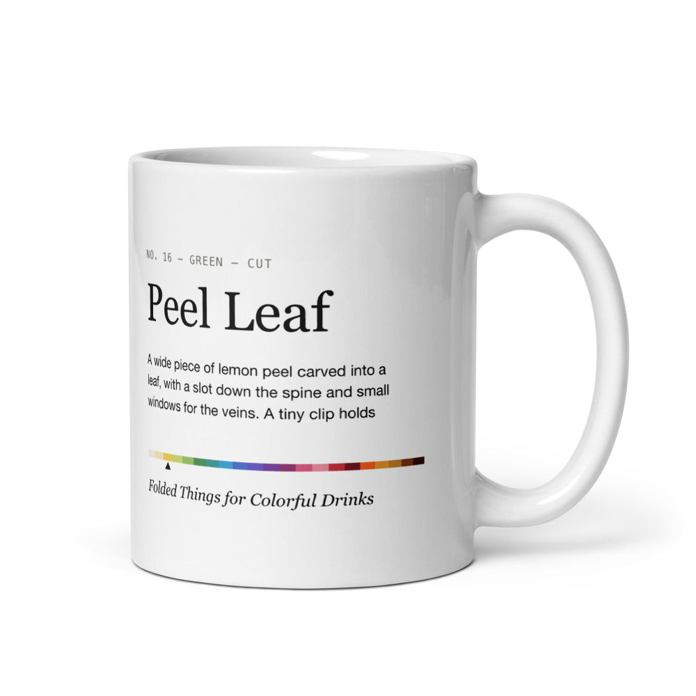 Printful mockup: Peel Leaf · Mug